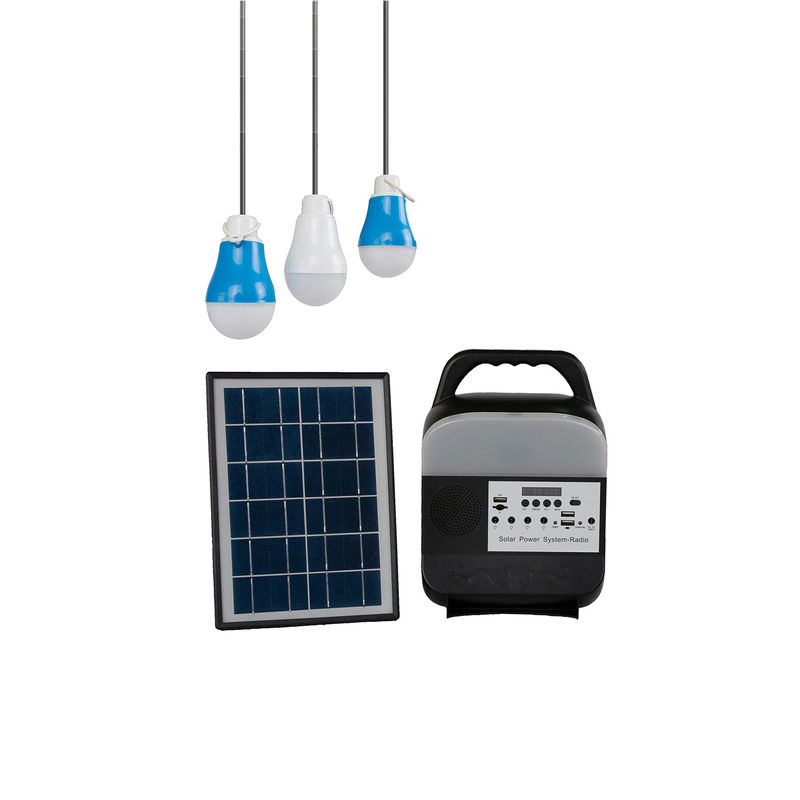 Portable 6 Volt Solar Home Lighting System Lampu Baca Berwarna-warni Dengan Panel Surya