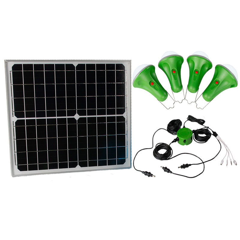 4*50 PCS LED Solar Energy Kit Solar Led Home Lighting System Dengan Pengisian Telepon