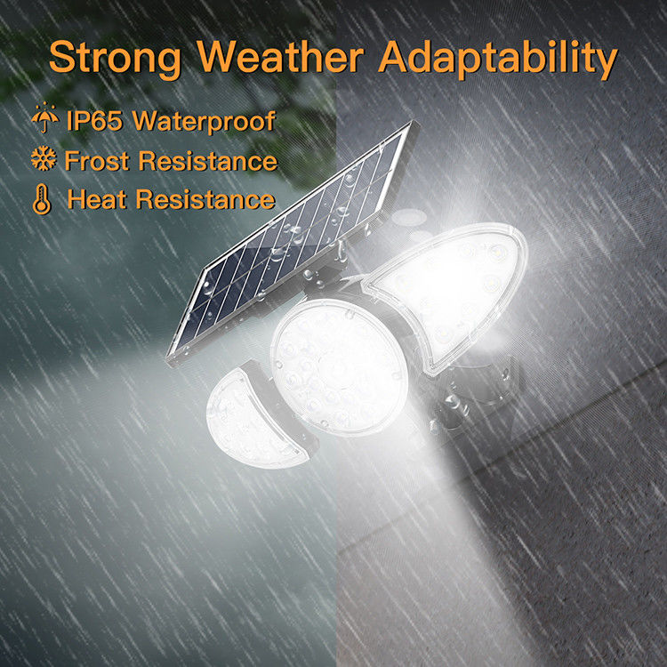 40000H Umur 3.7V 2500mAh Solar Wall Light 38PCS LED Wall Motion Sensor Light