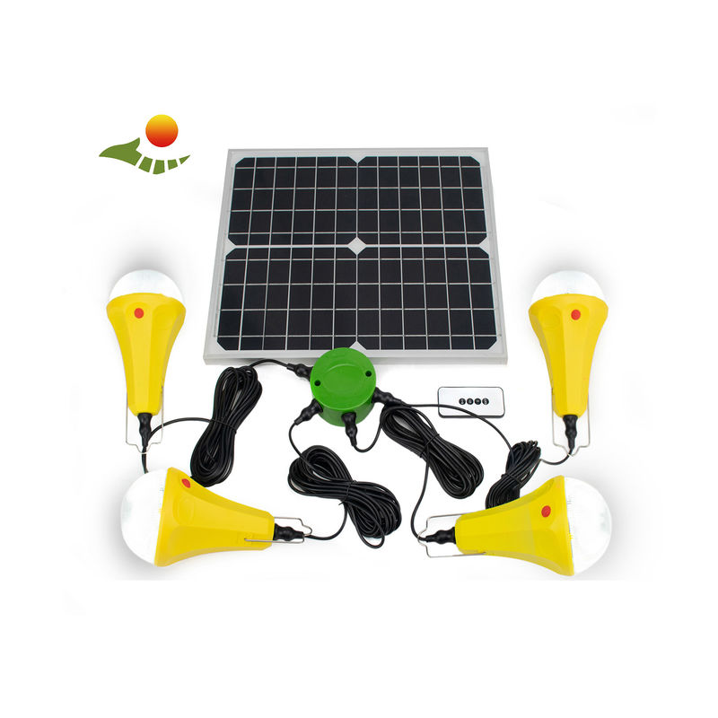 4 Mode 25W 6V Portable Home Solar System Solar Power Led Lights Dengan Panel Surya