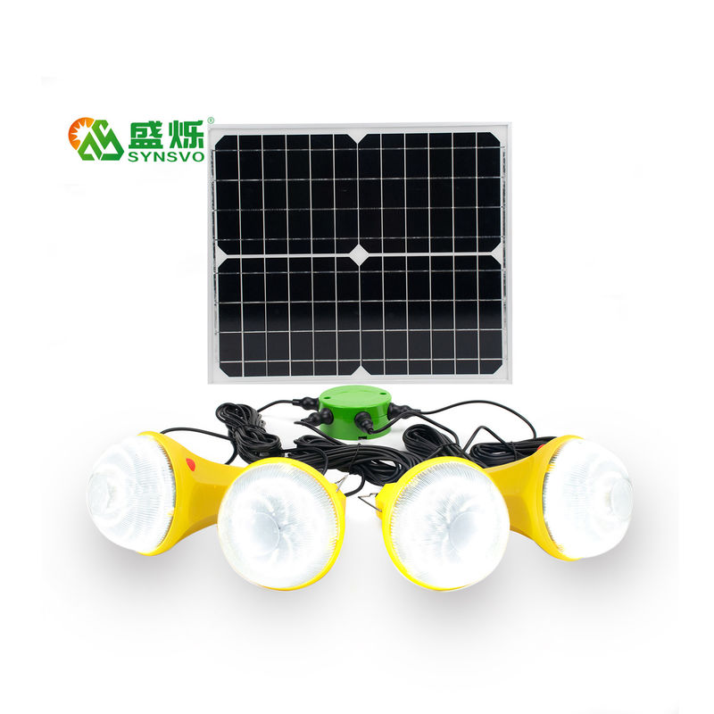 4 Mode 25W 6V Portable Home Solar System Solar Power Led Lights Dengan Panel Surya