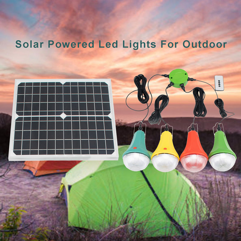 4 Mode 25W 6V Portable Home Solar System Solar Power Led Lights Dengan Panel Surya