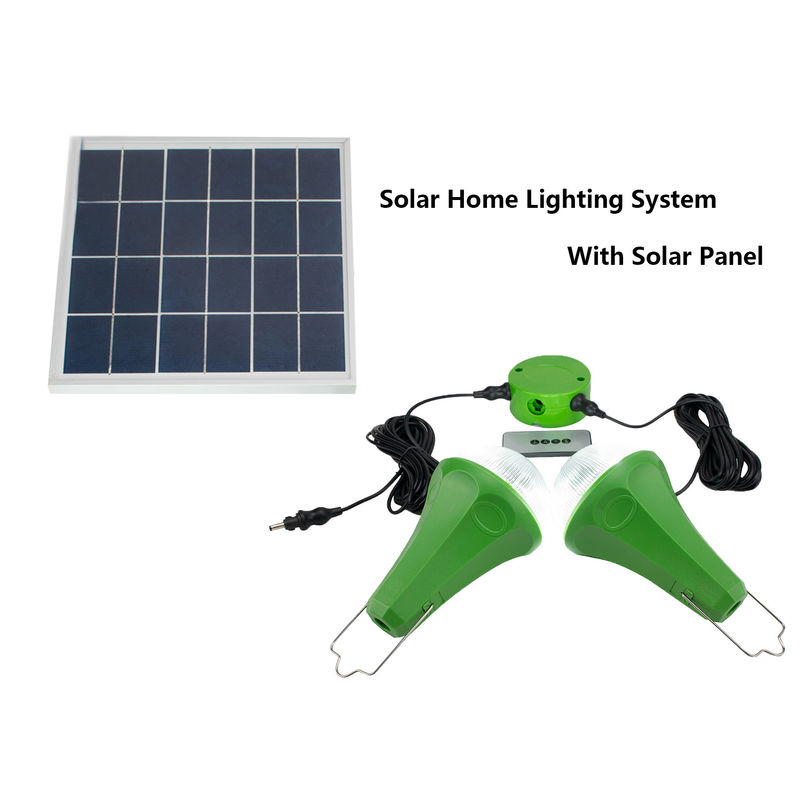 2pcs * 3W Portable Solar Bulbs Untuk Sistem Pencahayaan Berkemah Luar Ruangan Rumah