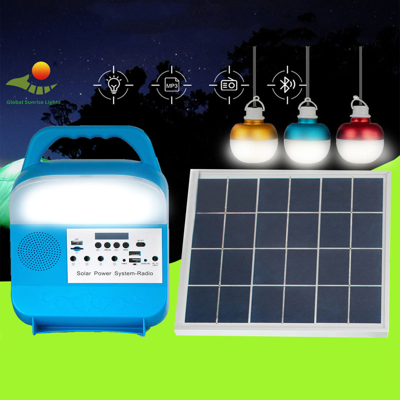 3 PCS Lampu LED Sistem Pencahayaan Luar Ruangan Surya Portabel Untuk Membaca Di Rumah