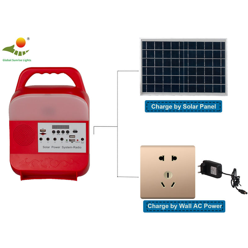 Sistem Penerangan Rumah Bertenaga Surya OEM Dengan Baterai Warna 8000mAh SRE-689
