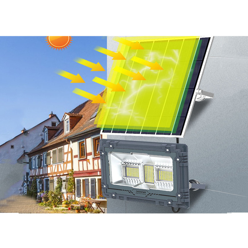 Synsvo Solar Power LED Floodlight Off Grid Dengan Sensor 500W Solar Billboard Light