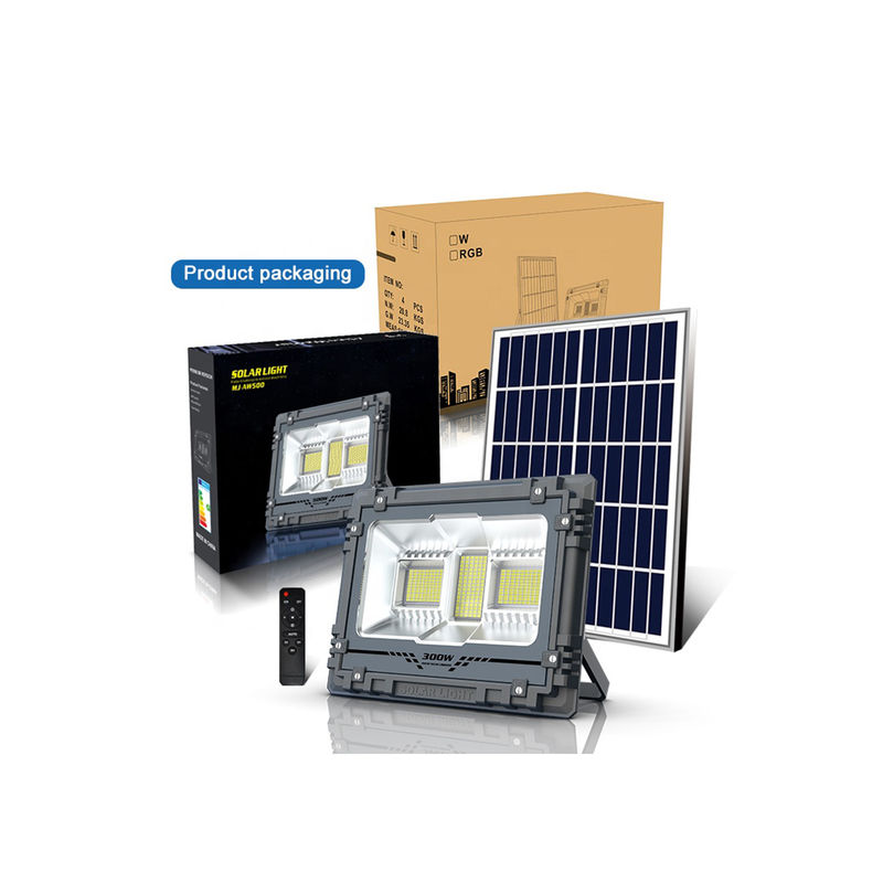 300W 600W Solar Wall Flood Light Outdoor Sensor Tahan Air Taman Led DC 6V