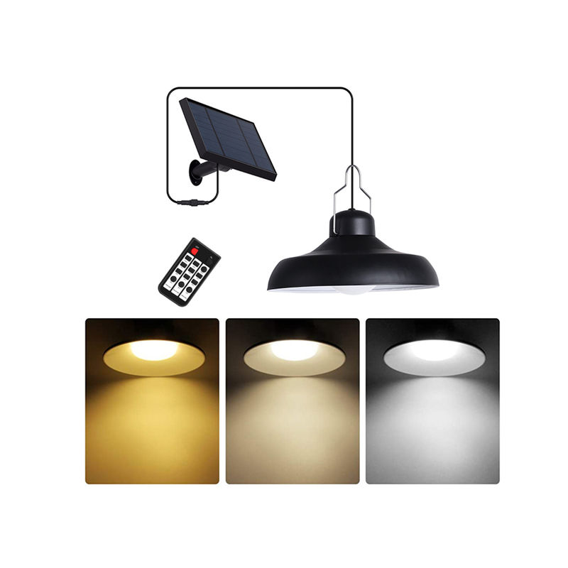 Work LED Shed Solar Light Kits 6500K Untuk Camping Yard Solar Garden Lamp