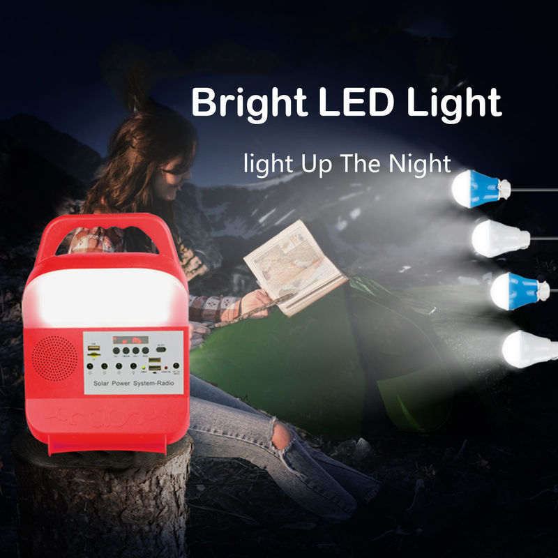 6000Mah 5kw Portable Solar Generator Lighting System Kit Handed Type
