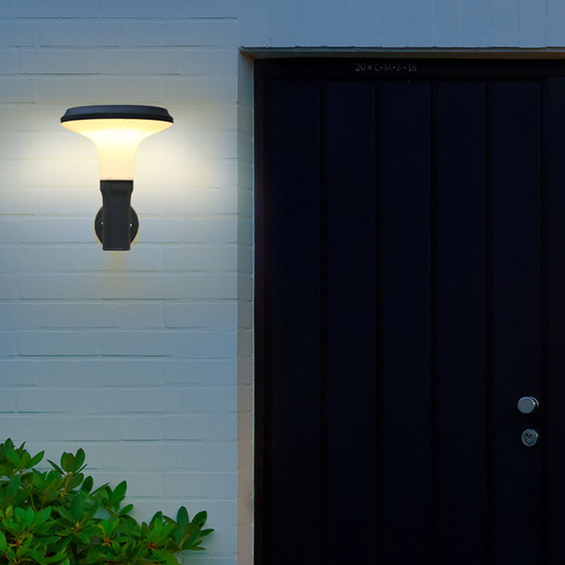 Lampu Teras Tahan Air Wall Mounted Aluminium Eksterior Lampu Dinding Lampu Luar Ruangan Kecil Untuk Pintu Garasi