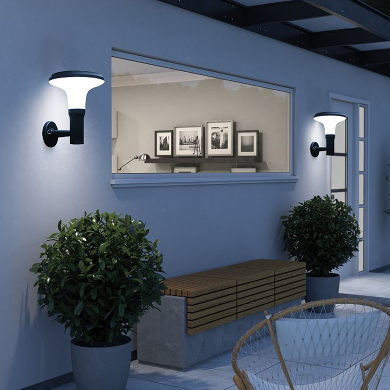 Lampu Teras Tahan Air Wall Mounted Aluminium Eksterior Lampu Dinding Lampu Luar Ruangan Kecil Untuk Pintu Garasi