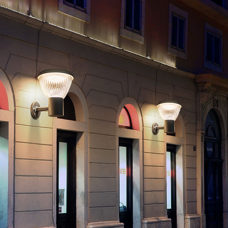 Modern Luar Lampu Dinding Sederhana Balkon Luar Pintu Tahan Air Lampu Dinding Koridor Halaman Lampu Dinding