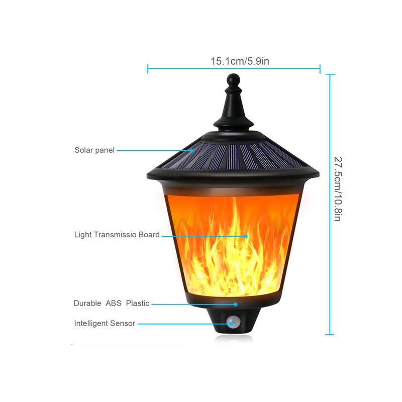 Yard Flickering Flames Wall Lights Outdoor Dekoratif Hanging Fire Moving Led Lantern