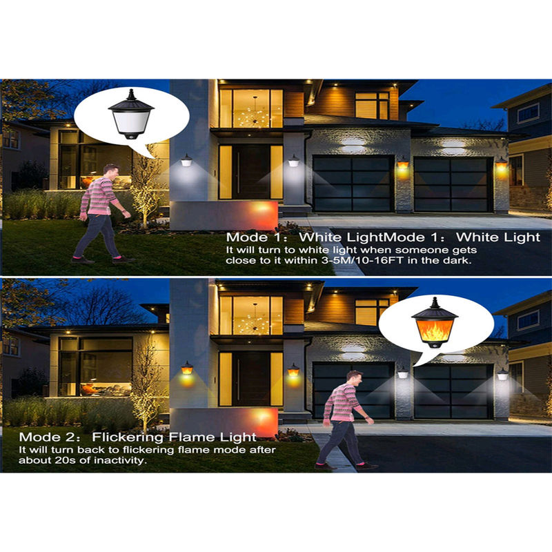Yard Flickering Flames Wall Lights Outdoor Dekoratif Hanging Fire Moving Led Lantern
