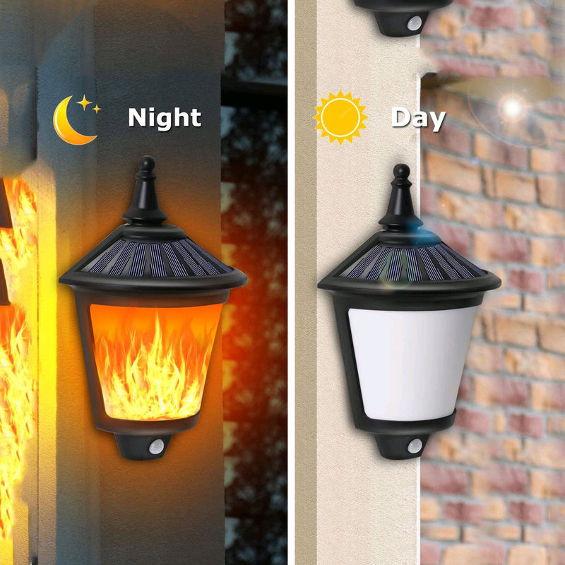 Yard Flickering Flames Wall Lights Outdoor Dekoratif Hanging Fire Moving Led Lantern