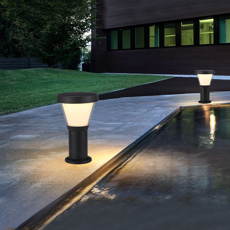 Mono Crystal Silicon 5V Lampu Taman Surya Dekoratif Semua Dalam Satu Lampu Taman