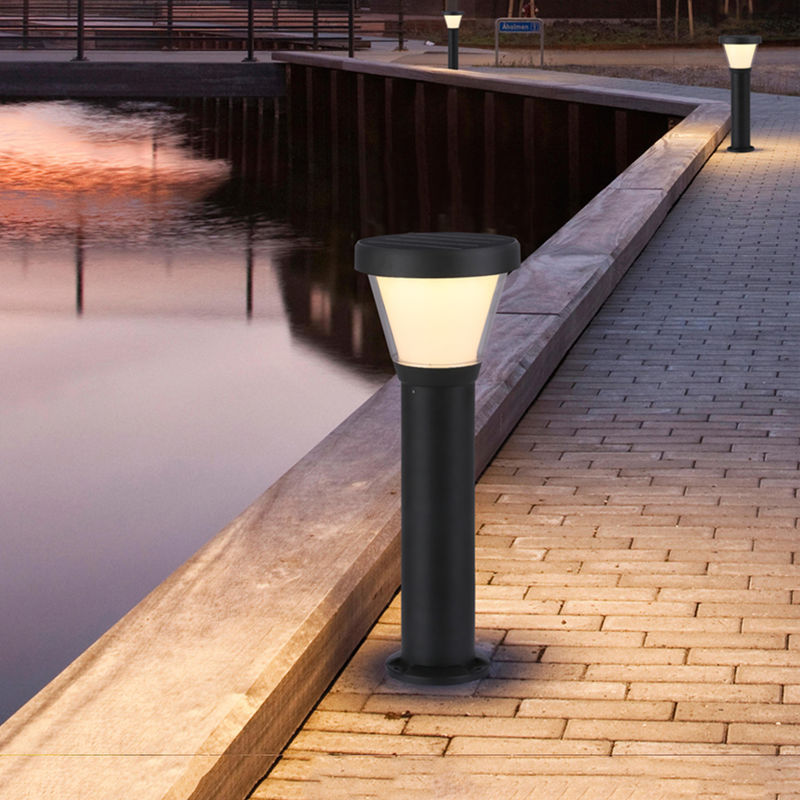Mono Crystal Silicon 5V Lampu Taman Surya Dekoratif Semua Dalam Satu Lampu Taman