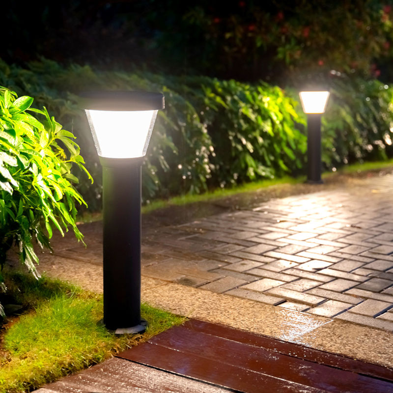 Mono Crystal Silicon 5V Lampu Taman Surya Dekoratif Semua Dalam Satu Lampu Taman