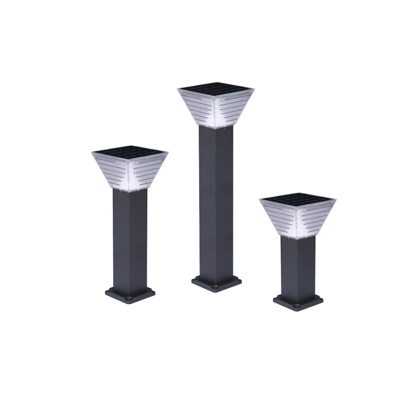 Minimalis 7W LED Solar Garden Light Landscape Dekorasi Bollard LED Lawn Lighting