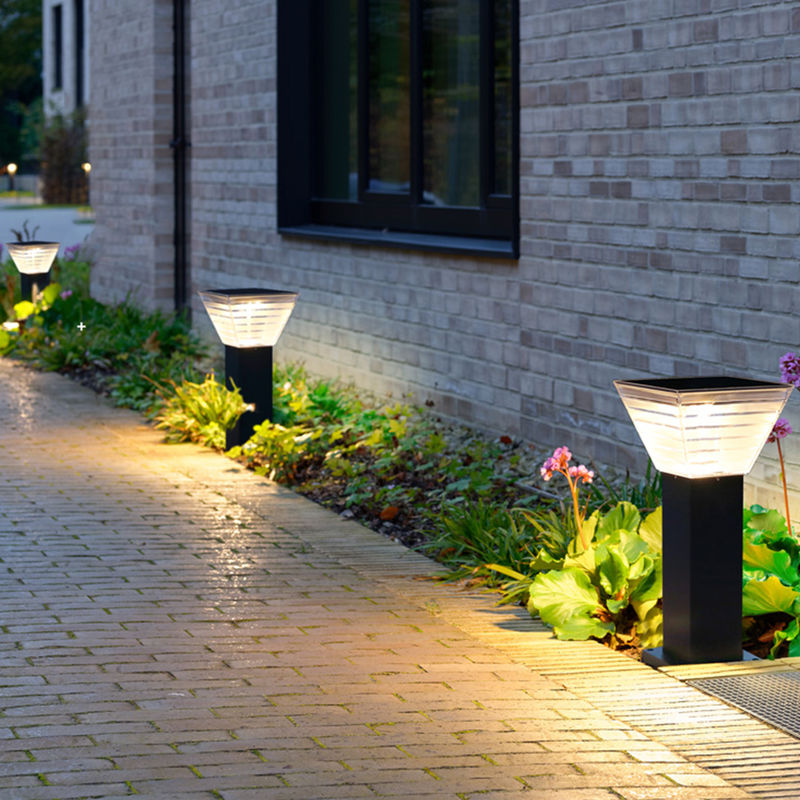 Minimalis 7W LED Solar Garden Light Landscape Dekorasi Bollard LED Lawn Lighting