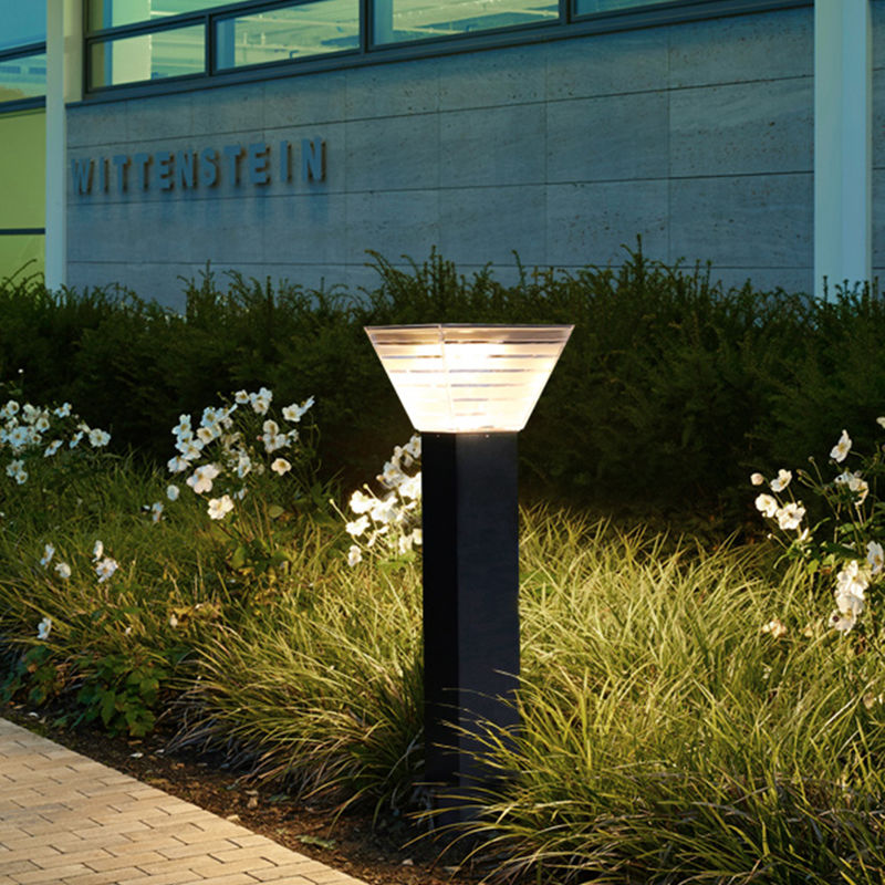 Minimalis 7W LED Solar Garden Light Landscape Dekorasi Bollard LED Lawn Lighting