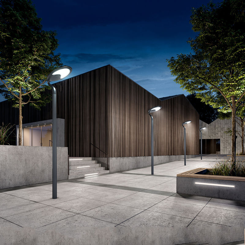Halaman Jalan 25W Lampu Taman LED Surya Untuk Penggunaan Rumah Pembangkit Listrik Tenaga Surya