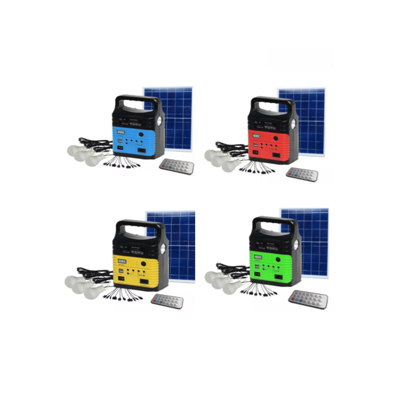 Kit Sistem Tenaga Surya Portabel 7500mah Dengan Radio FM Built In MP3 Mini Outdoor Camping