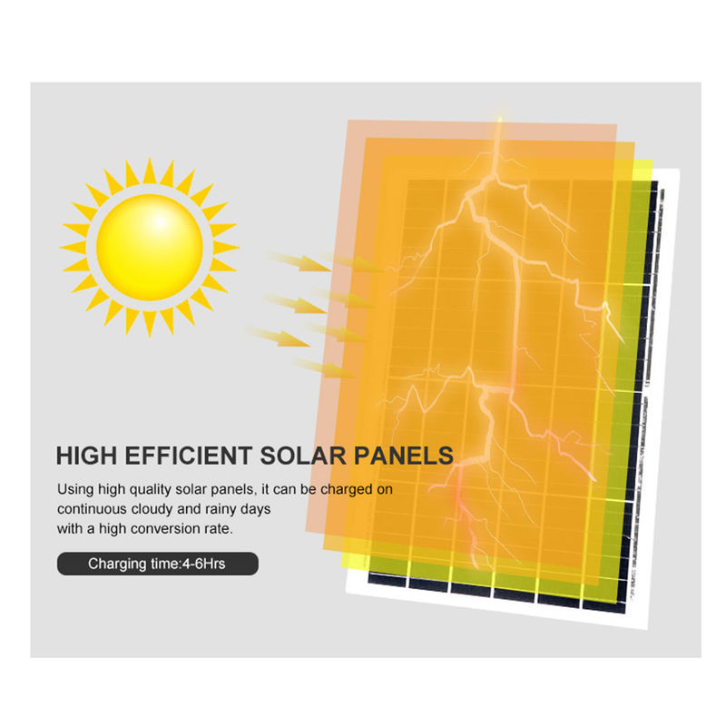 Semua Watt Lampu Jalan LED IP66 Sistem Energi Panel Surya Terintegrasi