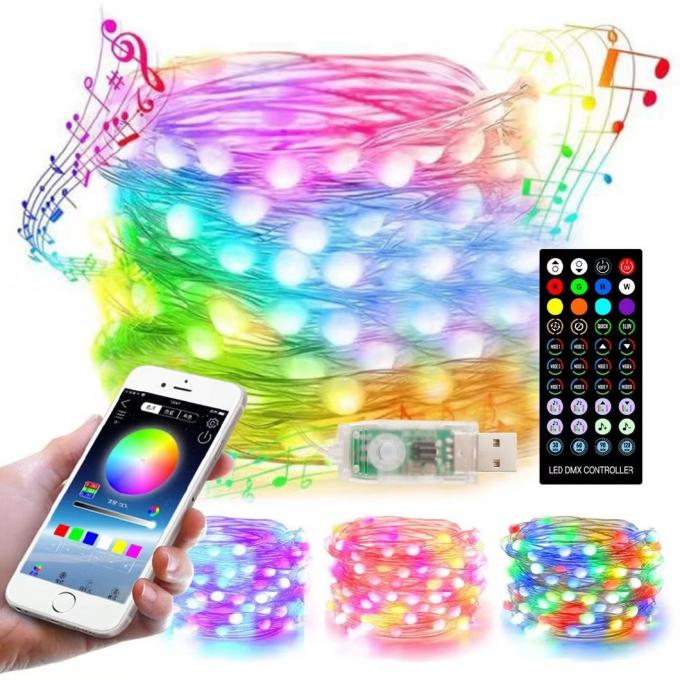 Indoor Outdoor Decorative Micro Mini Fairy Light for Christmas Holiday Festival LED Copper Wire String Light