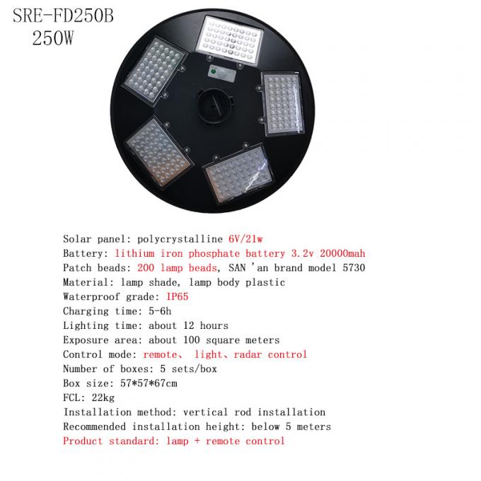 Bulat UFO Solar Light Waterproof IP65 150W 250W 4