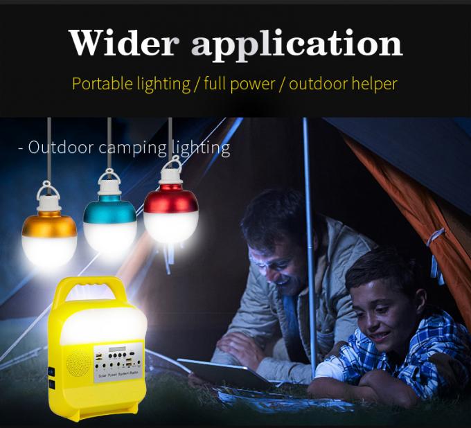2021 New Solar Home Lighting System, Suitable for Africa, Nigeria, Kenya, 3 External Lights and USB Output