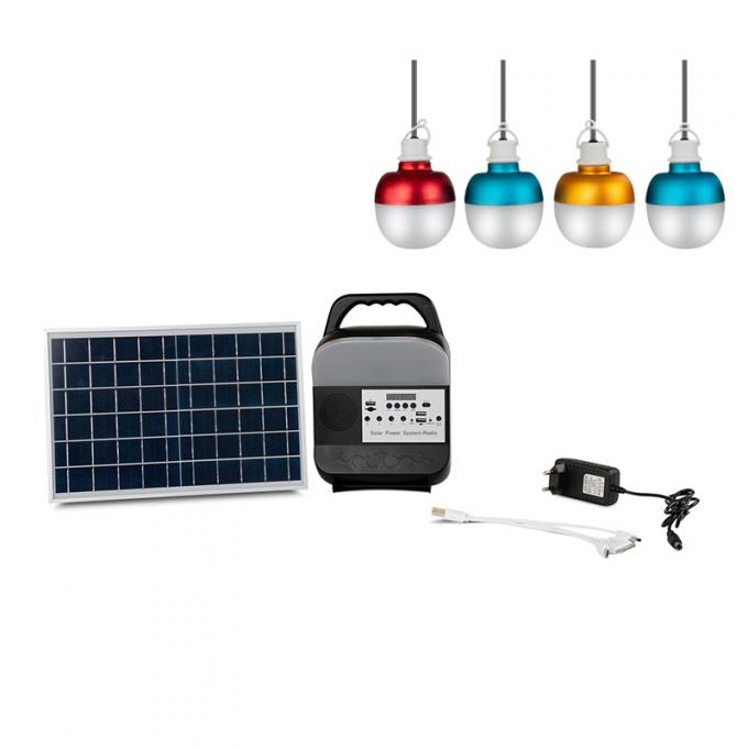 30W 25W Portable Solar Power System with FM Radio