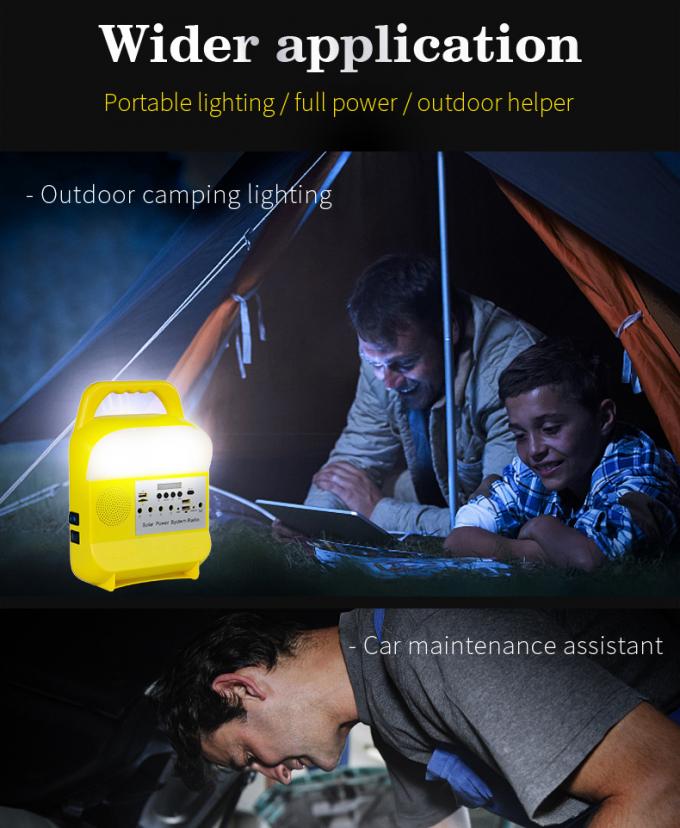 DC Solar System Portable Lighting Outdoor Fishing Picnic Mobile Phone Charging Lamp