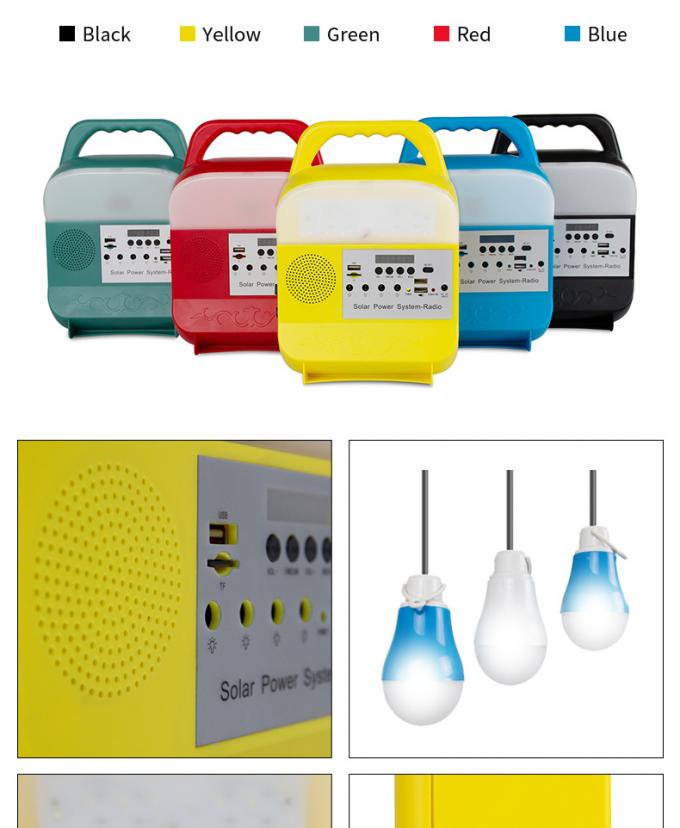 DC Solar System Portable Lighting Outdoor Fishing Picnic Mobile Phone Charging Lamp