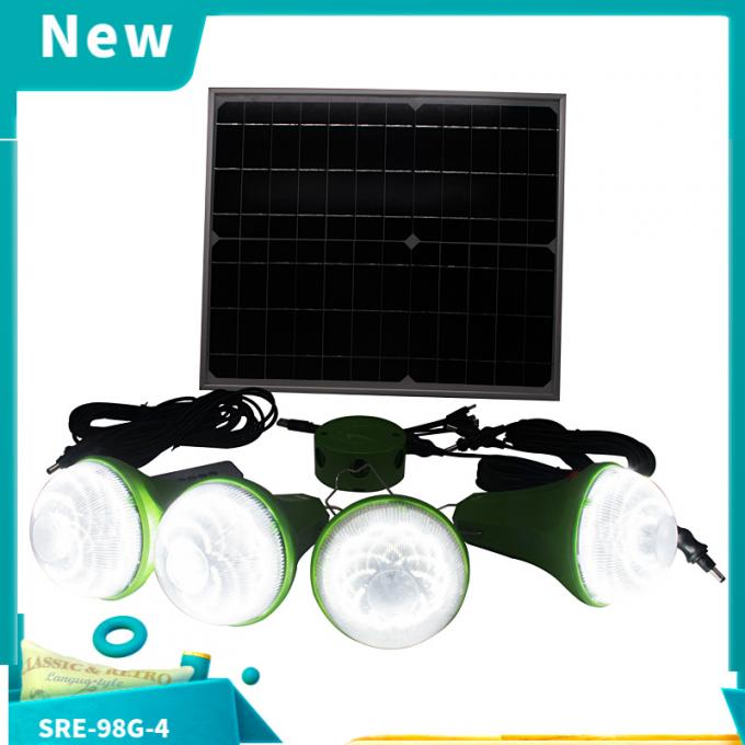 Solar Powered LED Shed Light with Remote Control Solar Home Lighting System