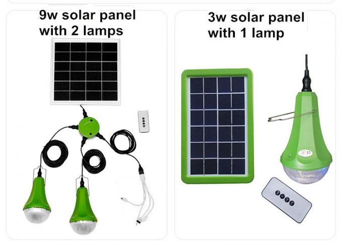 Solar Powered LED Shed Light with Remote Control Solar Home Lighting System