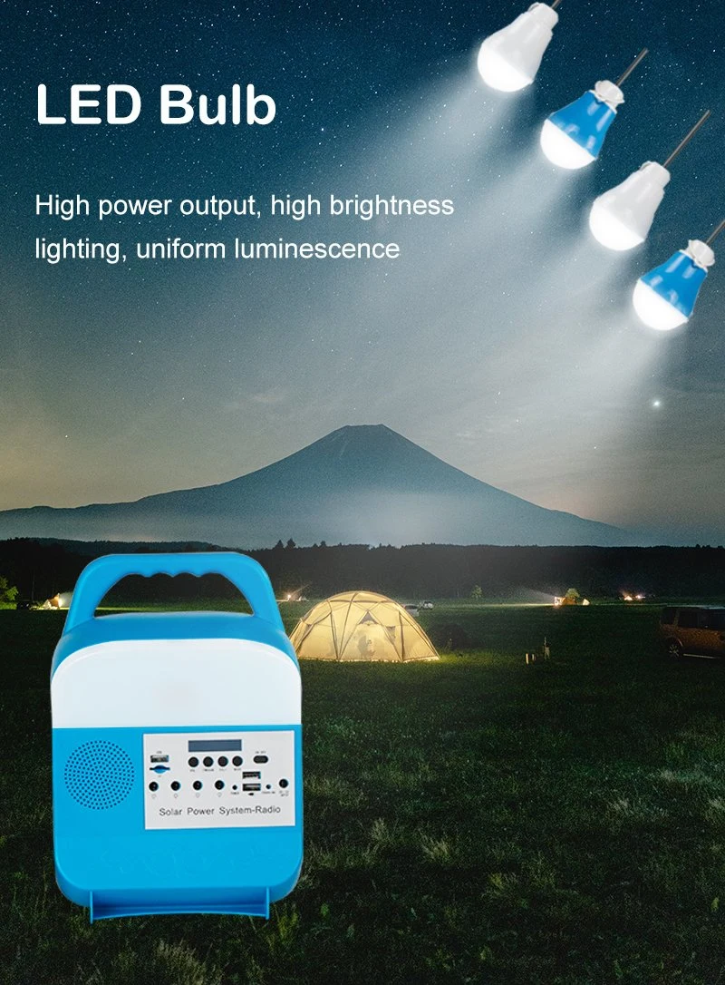 Emergency Standby Power Generation Lighting Portable off Grid Small Solar Power Station Solar Light