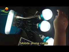 5W USB TF Generator Surya Portabel Sistem Pencahayaan Led Panel Surya Daya Luar Ruangan