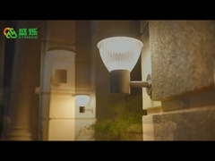 Sistem Sensor Lampu Dinding Surya Tahan Air LED yang Dirancang Elegan Taman Luar Ruangan Tenaga Surya Wall Lamp-B4001