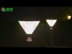 Pagar Taman Tahan Air Gerbang Pos Pilar Jalur Dekorasi Lampu Taman Dinding Surya