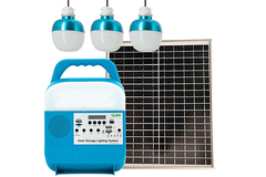 825-Sistem Penerangan Rumah Tenaga Surya Rumah Portabel Pengisian Ponsel Panel Kit Led 25W