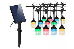 YH150 Dekorasi Natal Solar Outdoor String Light PVC ABS Holiday Party