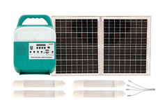 Portable Offgrid House Solar Energy Panel Baterai Kit Sistem Lengkap-12V