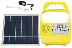 68-9W Solar Power Lighting Kit LED Bulbs Wall Portable Station Charger Telepon SRE-689