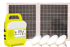 818 12V Portable Generator Home Lighting Solar Kit Sistem Penyimpanan Energi Di Luar Lampu Surya